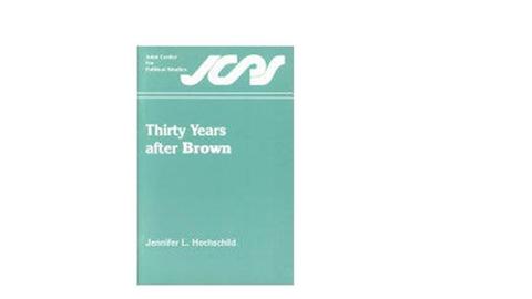Cover for Thirty Years After Brown